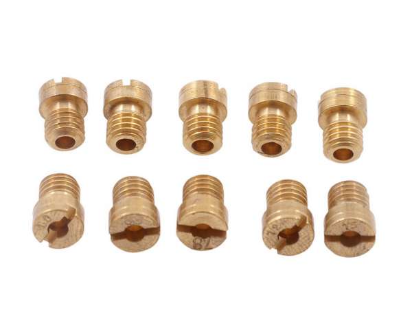 Hauptdüsenset Dellorto 5mm 10 Stück 80-102 Yamaha Aerox Gilera Runner