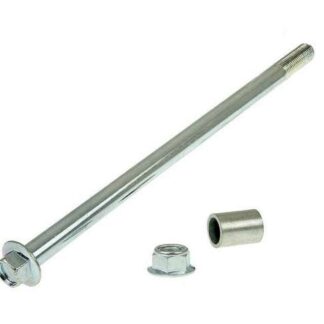 Steckachse Vorderrad mit Radbuchse und Radmutter L21,5cm, D10mm