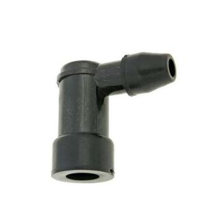 Zündkerzenstecker 90 Grad schwarz kurz Oldtimer, Roller, Mofa, Moped, Mokick, Motorrad, Quad, ATV, Sachs, Zündapp, Puch, Kreidler, universal