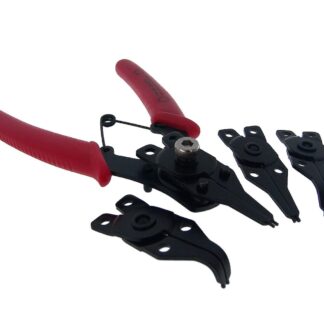 Seegerringzange mit 4 Aufsätzen 10-50mm