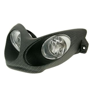 Scheinwerfer Doppeloptik Halogen - Yamaha Aerox, MBK Nitro SCHWARZ