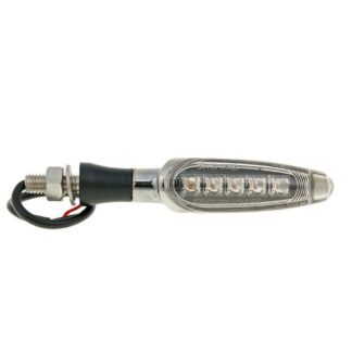 Blinker LED KOSO M8 Gewinde, Länge 110mm LED SCHWARZ MATT