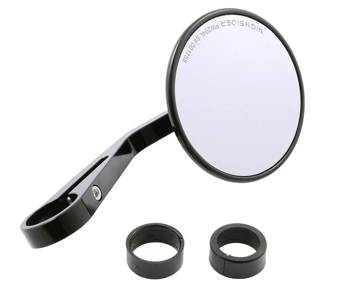 Spiegel MONTANA Evo schwarz mit Adapter kompatibel für Vespa ET, LX, LXV, S, GTS