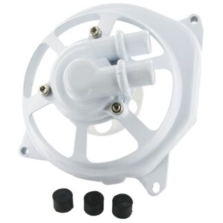 Wasserpumpendeckel STR8 EXTREME CUT Minarelli LC 2-Takt SCHWARZ