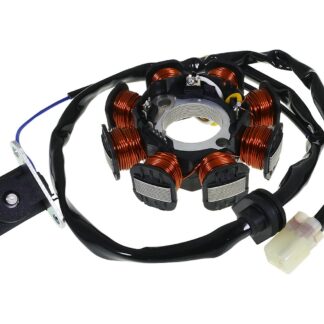 Lichtmaschine / Stator 2-Takt für Kymco Super9 LC, Agility 2T, Like 2T, Grand Dink, People, Yager 50 Ersatz Zündgrundplatte Roller Moped