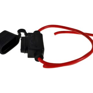 Sicherungshalter mit Kabel für Flachsicherungen kompatibel für Scooter, Roller, Moped, Vespa, Lambretta Motorrad, Universal Ersatz Sicherungshalter