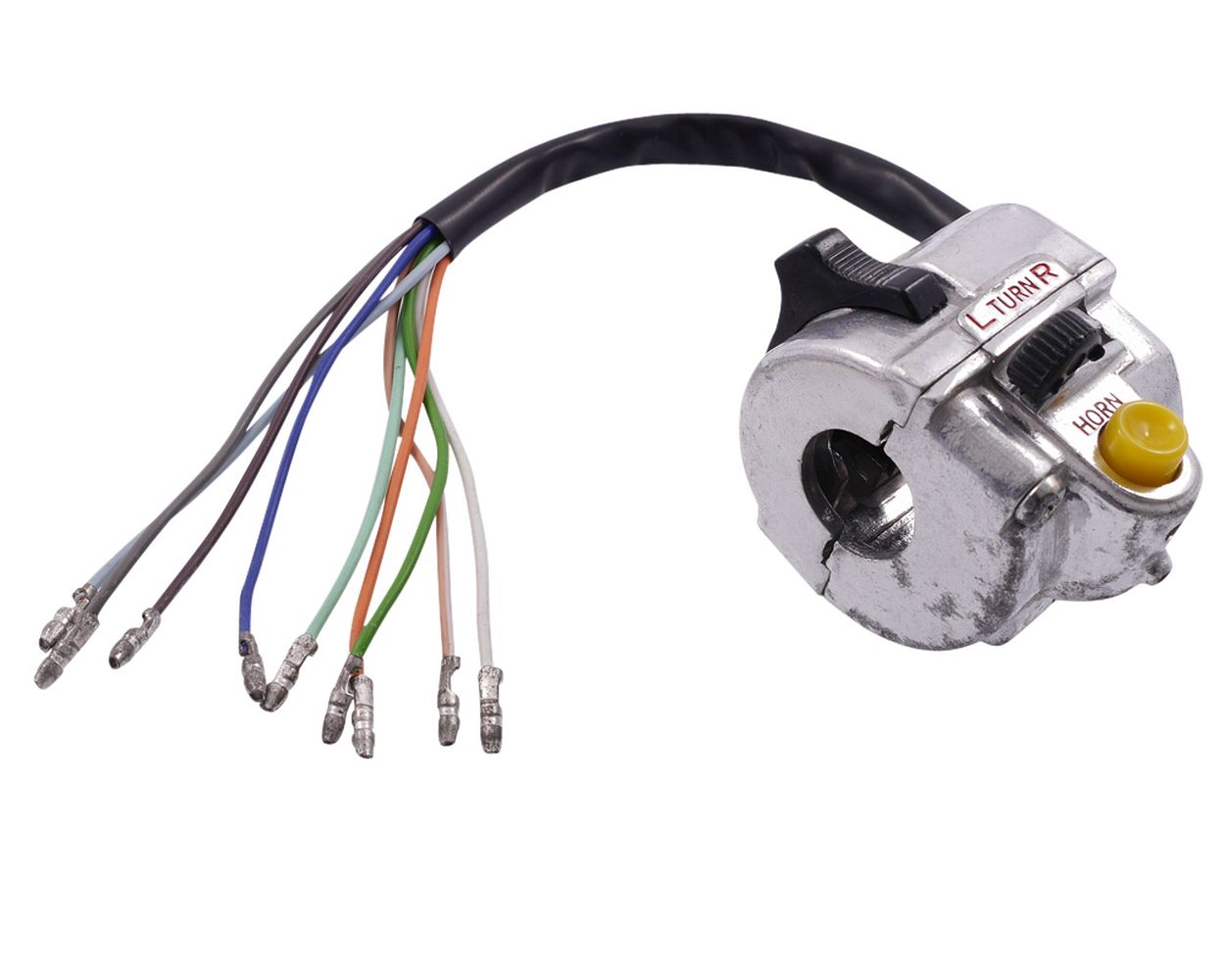 Schaltereinheit links chrom mit Hupe, Licht, Blinker passend für Honda DAX, Monkey, 50, 70ccm