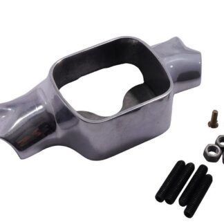 Lenkerverkleidung, Tachoaufnahme, Tachohalter UNI AUTO poliert kompatibel für Vespa Wideframe vor Bj.1957 VM1, VN1, V30, VM2T 125