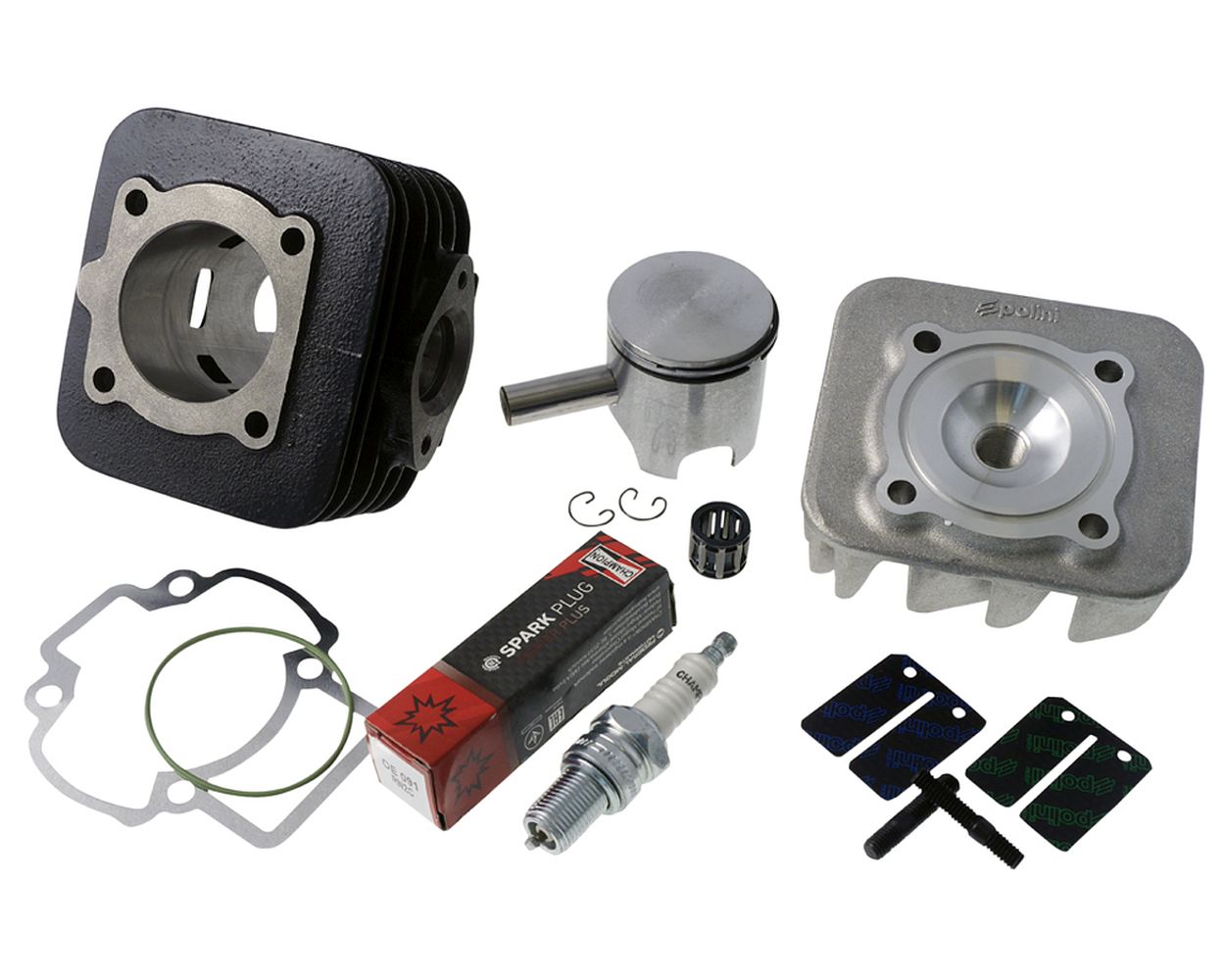 Zylinder 70ccm POLINI Corsa Racing für Piaggio AC 2-Takt – Bild 2