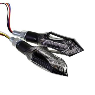 Rücklicht Transformer LED carbon mit Blinker 12V Universal Roller, Motorrad, Moped, Quad