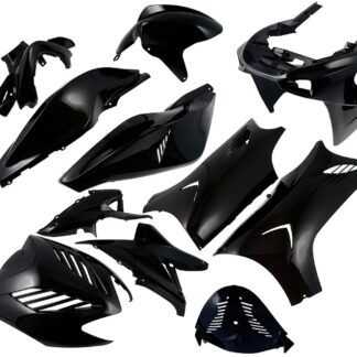 Verkleidungskit DMP 11-teilig schwarz Yamaha Aerox, MBK Nitro bis Bj. 2013 Set Kit, Satz Verkleidungsteile