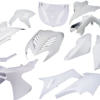 Verkleidungskit DMP 11-teilig weiss Yamaha Aerox, MBK Nitro bis Bj. 2013 Set Kit, Satz Verkleidungsteile