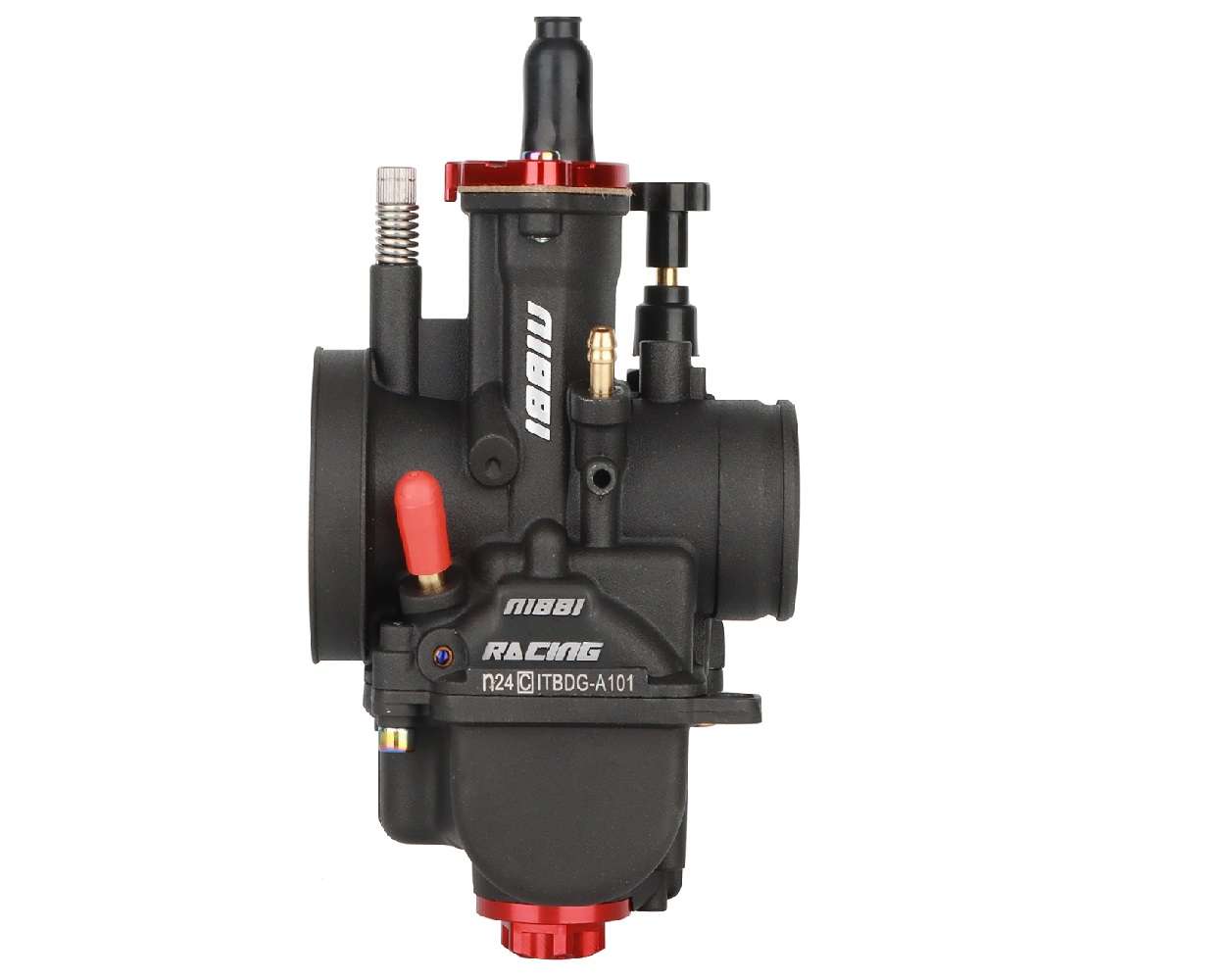 Vergaser NIBBI RACING PWK 24mm YJ Pro Black Line mit Powerjet für Roller Maxiroller 2-Takt Schaltmoped Mofa Quad – Bild 5