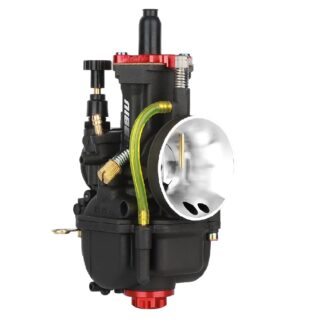 Vergaser NIBBI RACING PWK 26mm YJ Pro Black Line mit Powerjet für Roller Maxiroller Schaltmoped Mofa Quad
