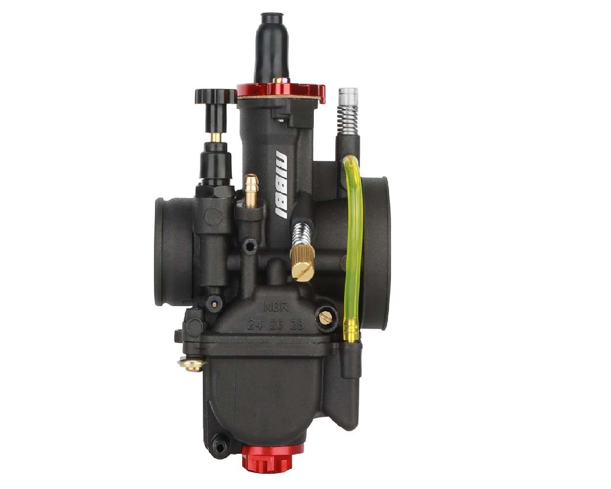 Vergaser NIBBI RACING PWK 26mm YJ Pro Black Line mit Powerjet für Roller Maxiroller Schaltmoped Mofa Quad – Bild 6