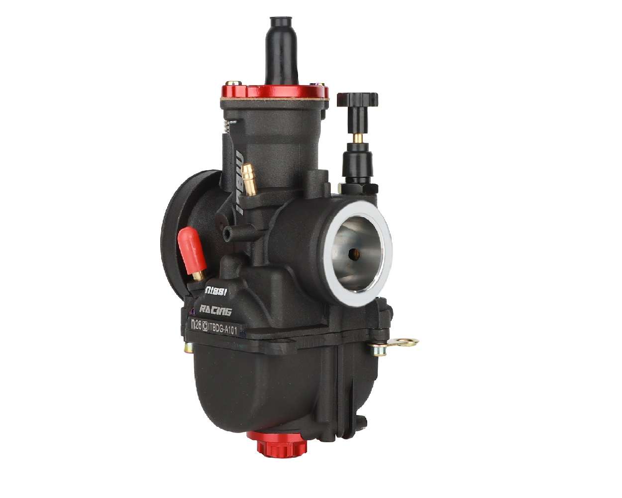 Vergaser NIBBI RACING PWK 26mm YJ Pro Black Line mit Powerjet für Roller Maxiroller Schaltmoped Mofa Quad – Bild 7