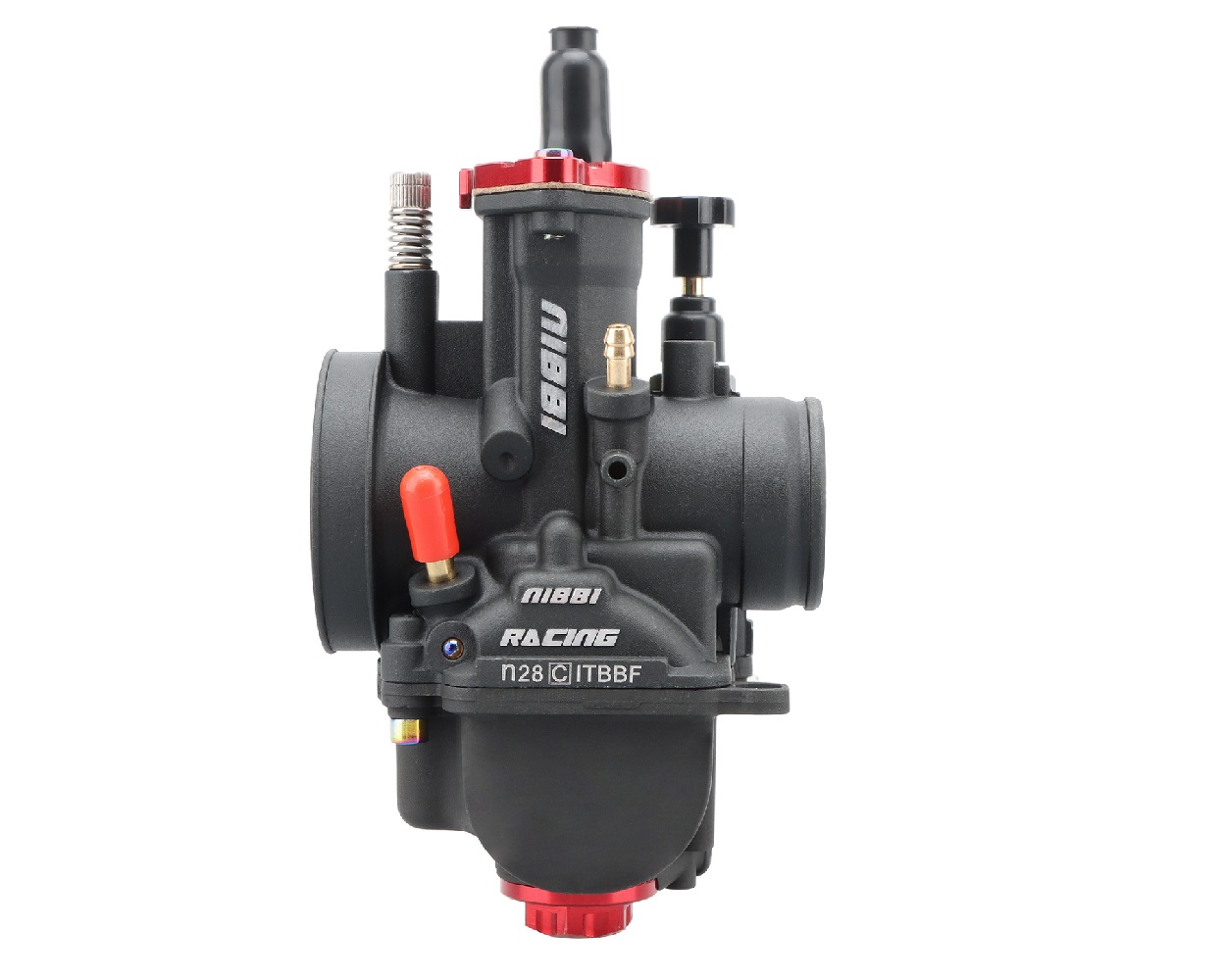 Vergaser NIBBI RACING PWK 28mm YJ Pro Black Line mit Powerjet für Roller Maxiroller 2-Takt Schaltmoped Mofa Quad – Bild 2