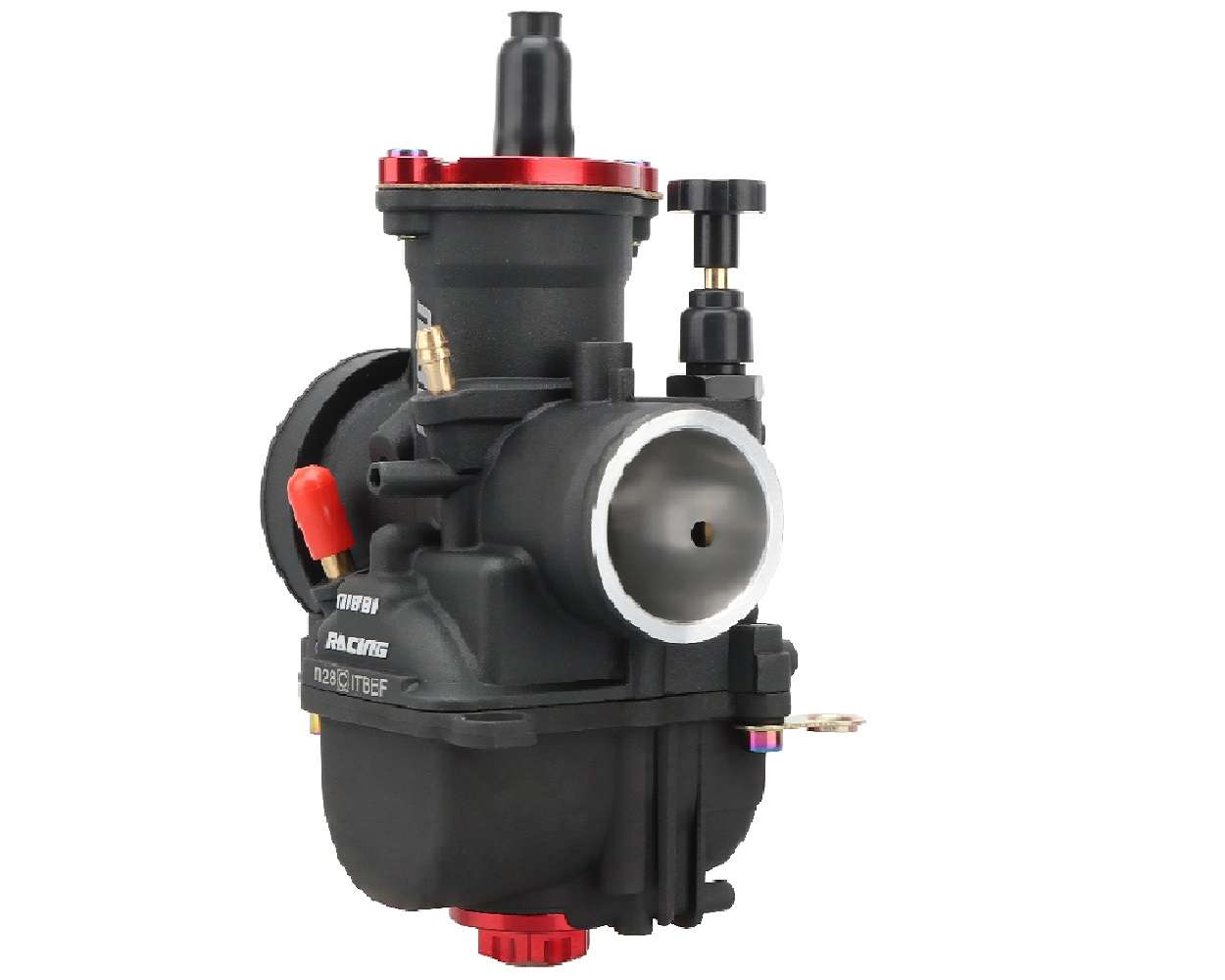 Vergaser NIBBI RACING PWK 28mm YJ Pro Black Line mit Powerjet für Roller Maxiroller 2-Takt Schaltmoped Mofa Quad – Bild 6