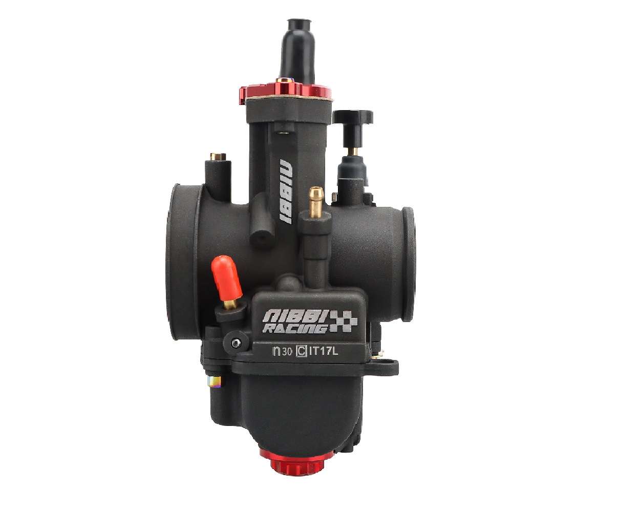 Vergaser NIBBI RACING PWK 30mm YJ Pro Black Line mit Powerjet für Roller Maxiroller 2-Takt Schaltmoped Mofa Quad – Bild 6