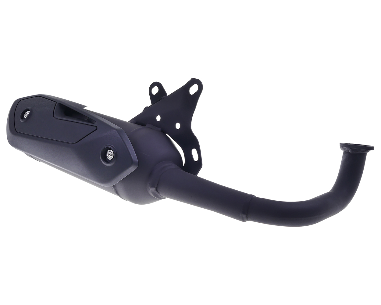 Auspuffanlage TECNIGAS Silent Pro Black für 2-Takt China 1E40QMB ATU Explorer Race GT50, Spin GE50, CPI Hussar, Oliver 50ccm – Bild 2
