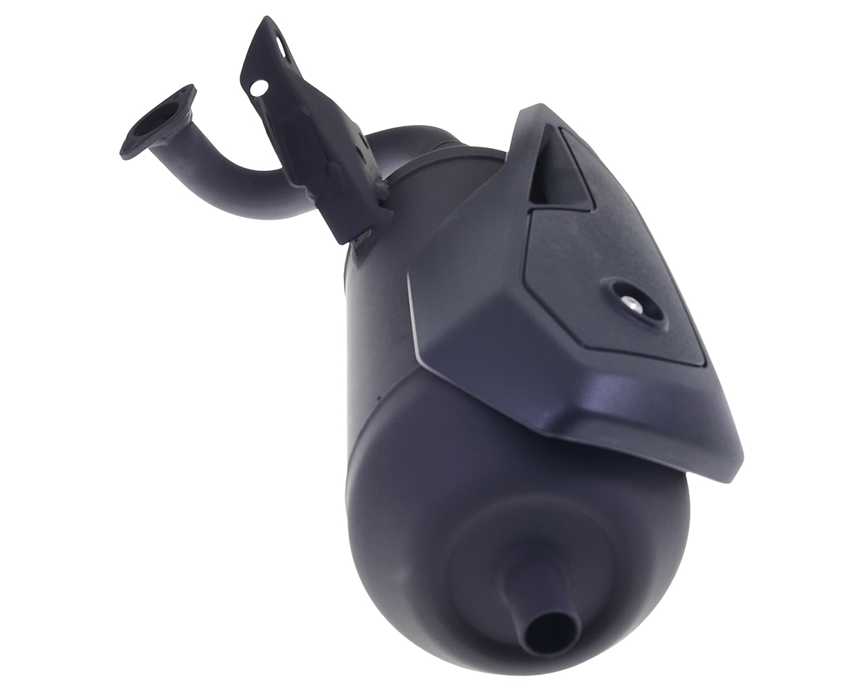 Auspuffanlage TECNIGAS Silent Pro Black für 2-Takt China 1E40QMB ATU Explorer Race GT50, Spin GE50, CPI Hussar, Oliver 50ccm – Bild 7