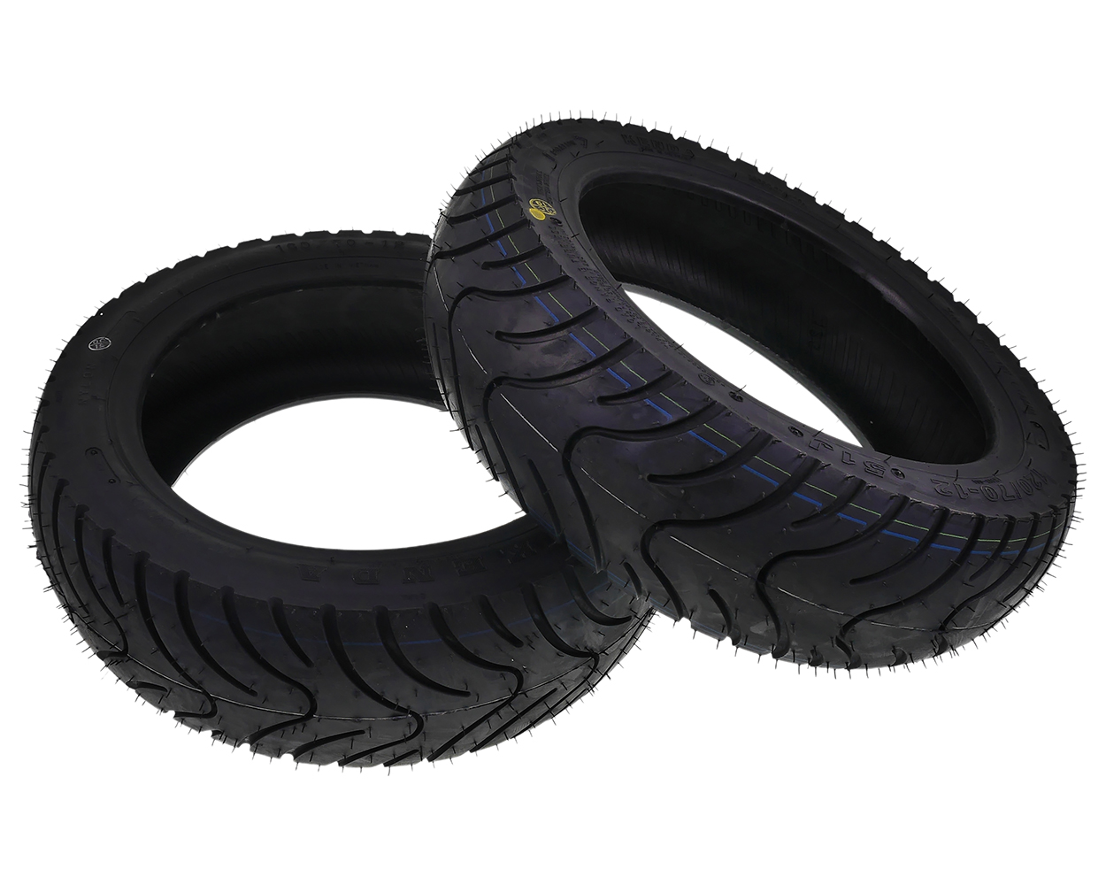 Reifensatz KENDA K413 Sportreifen 120/70-12 und 130/70-12, Set, Kit kompatibel für Gilera Runner, MBK Booster, Mach G, Peugeot Speedfight 2 – Bild 2