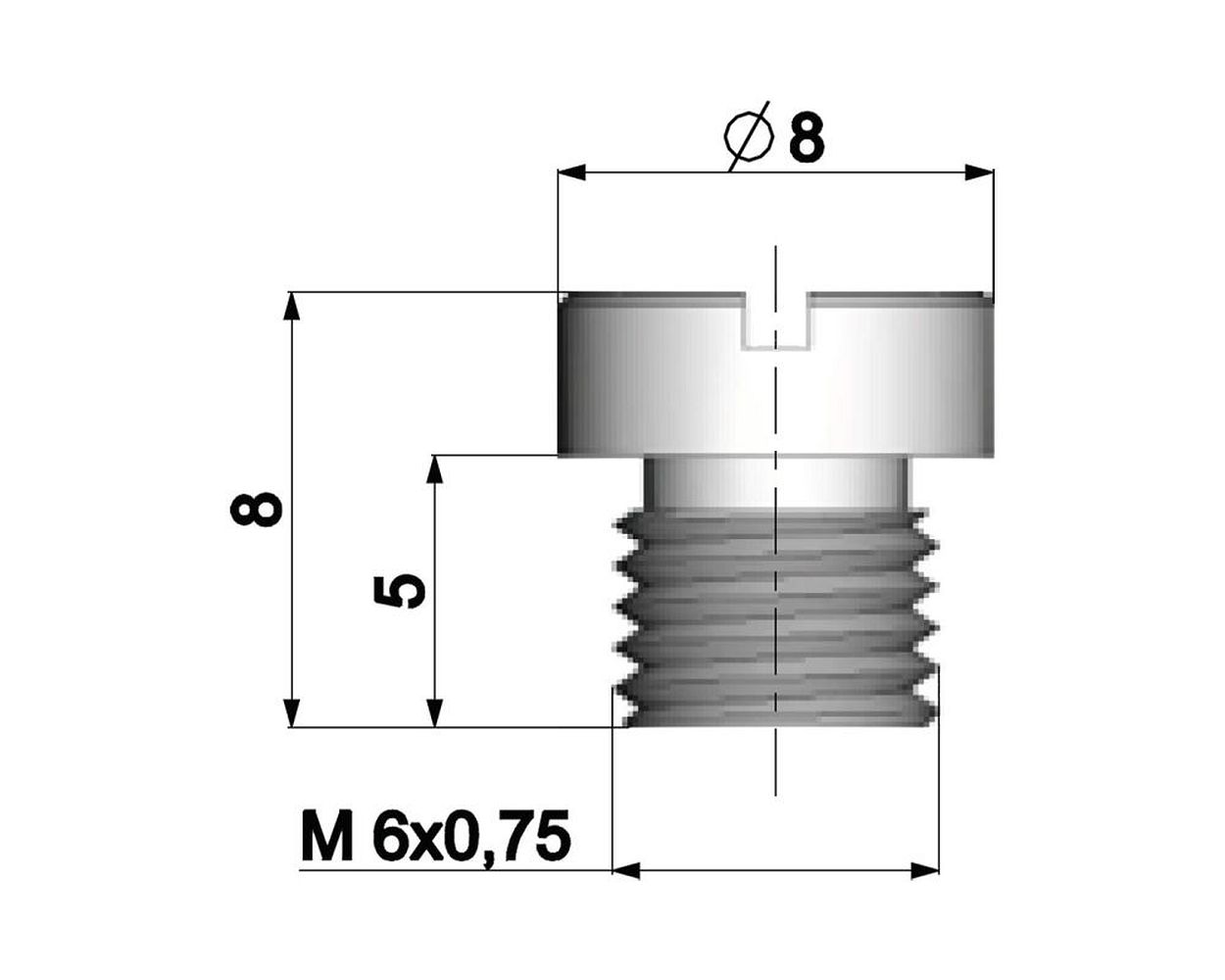 Hauptdüse POLINI 6mm für Dellorto Vergaser 88 – Bild 4