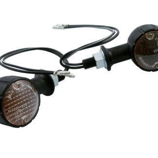 Blinker Arizona Mini Alu universal Motorrad kurzer Stiel, schwarz, Paar