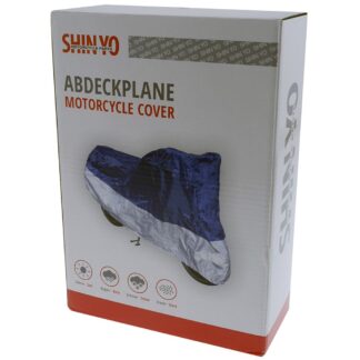 Abdeckplane SHIN YO Größe L Polyester blau/silber Motorrad Roller