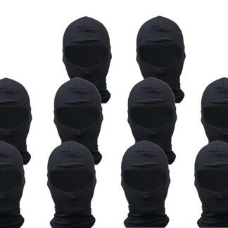 Sturmhaube Set schwarz 10 Stück Facemask Gesichtsmaske Maske Kopfhaube Motorrad Ski