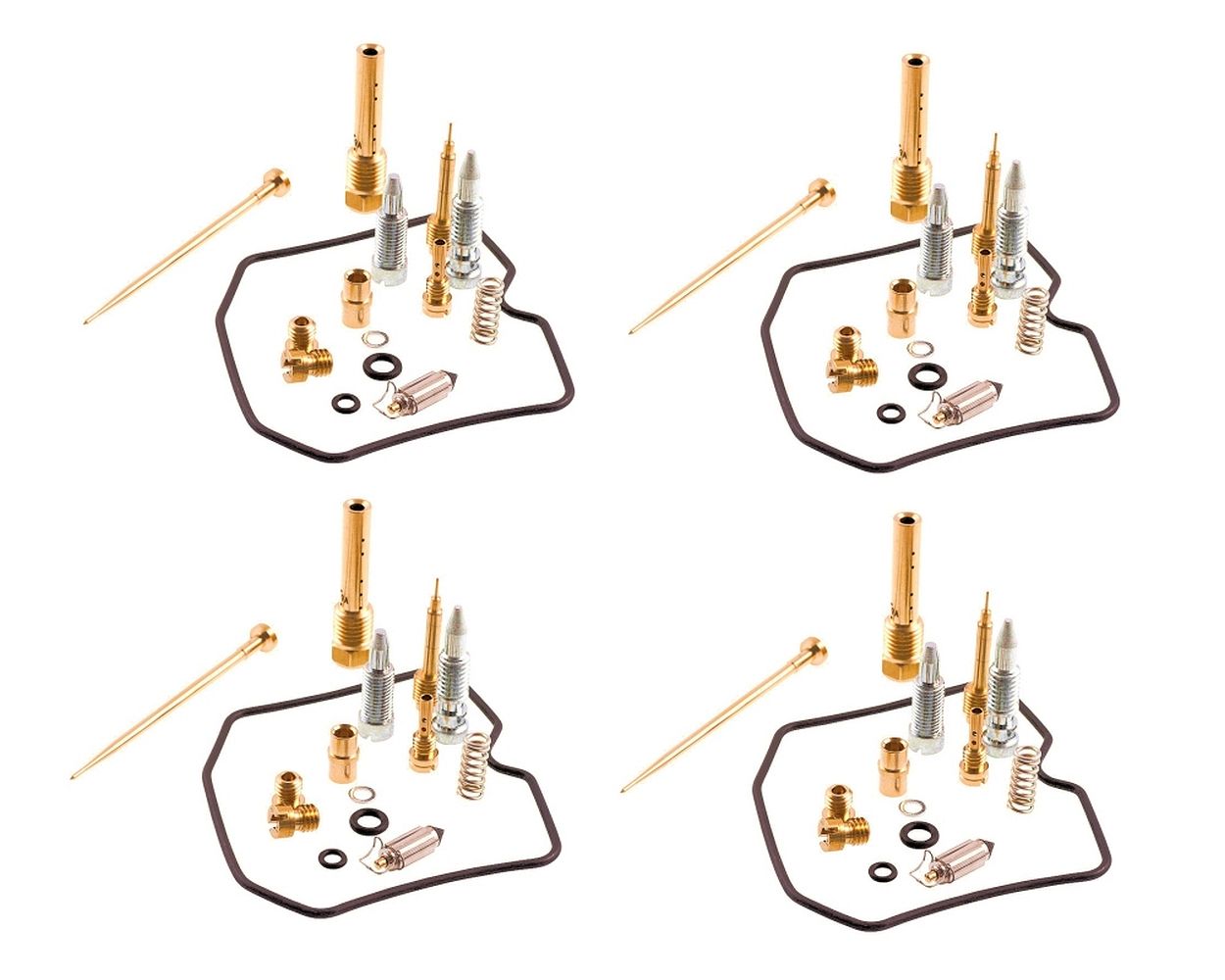 Vergaser Reparatursatz Set KEYSTER 4x 4-Takt für Kawasaki 750 Zephyr ZR750 Keyster Dichtung Satz Set