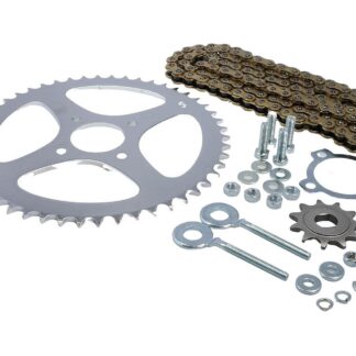 Kettensatz IGM 16-teilig 415er Teilung 50 11 Zähne Hercules Sachs Prima 50 Motor Set Kettenspanner Sicherungsblech HERKULES: Prima 50 2T AC SACHS: Prima 50 2T AC