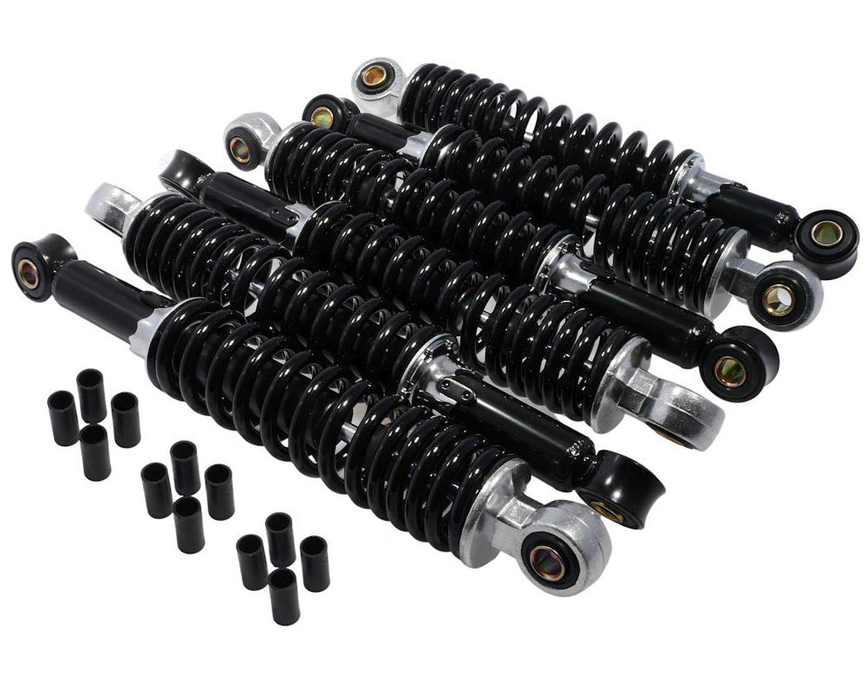 Stoßdämpfer Tieferlegung SET 2x 260mm / 4x 280mm schwarz vorne hinten Simson DUO