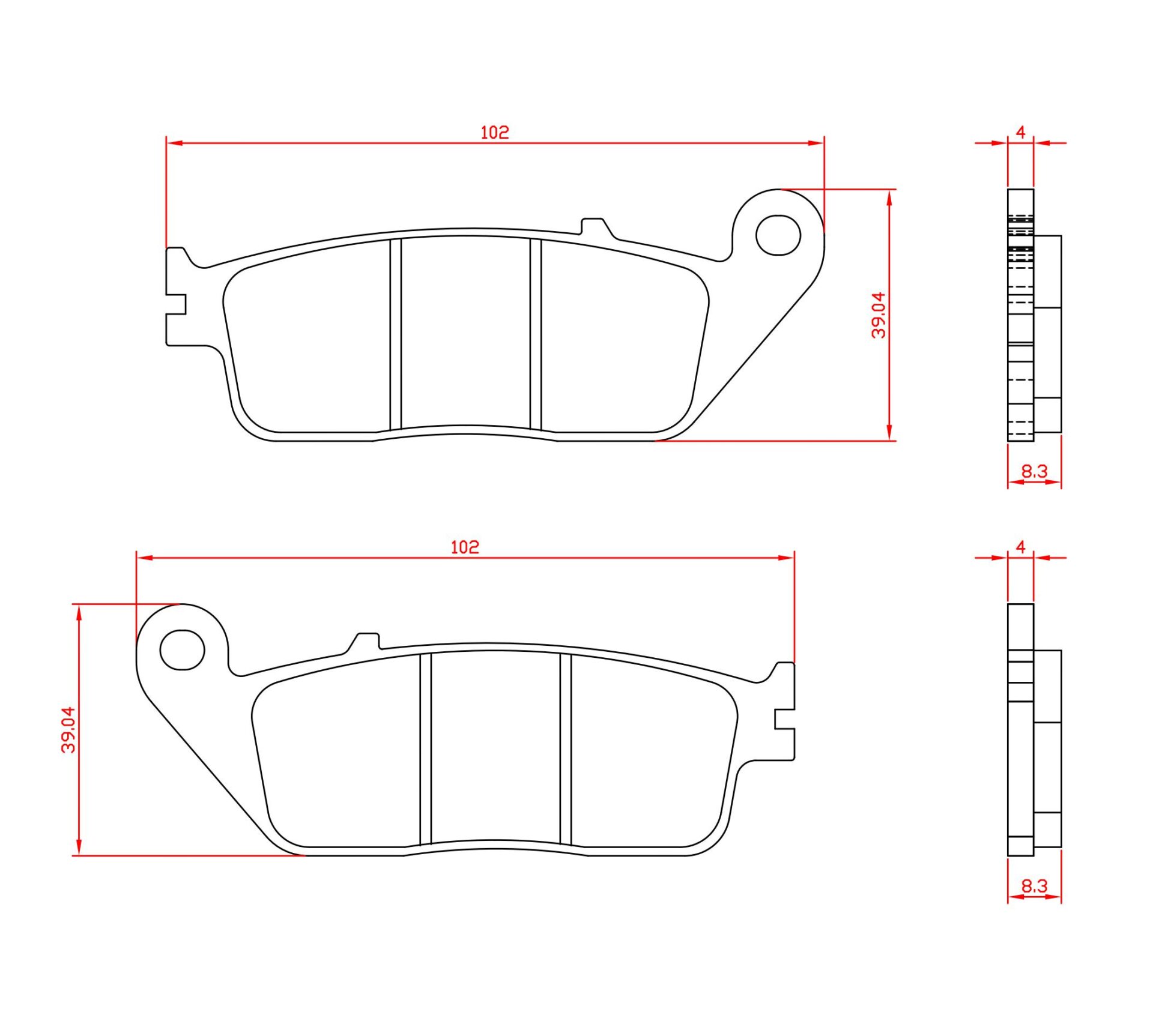 Bremsbeläge 3059 organisch Honda CB750 Nighthawk ST1100 Pan European GL1500 Valkyrie Yamaha WR – Bild 9