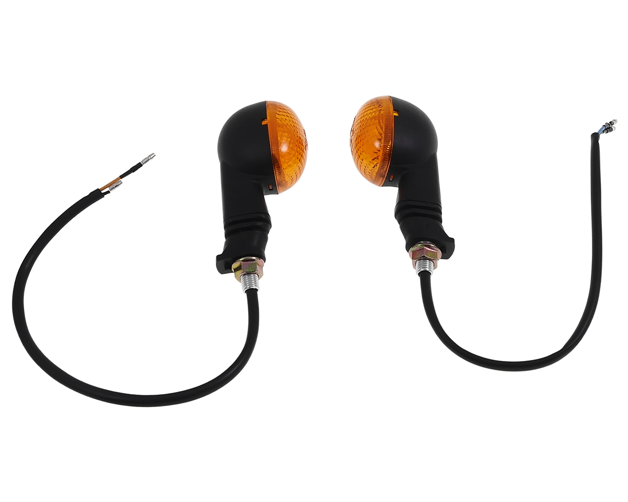 Blinker Set Mini 4 Stück oval schwarz M10 Befestigung 10 Watt – Bild 4
