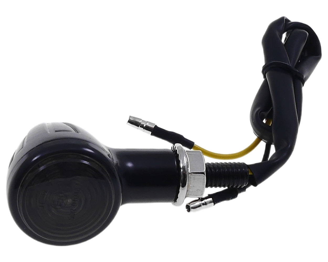 Blinker Drops schwarz Metall Rauchglas LED Motorrad Roller Schaltmoped – Bild 7