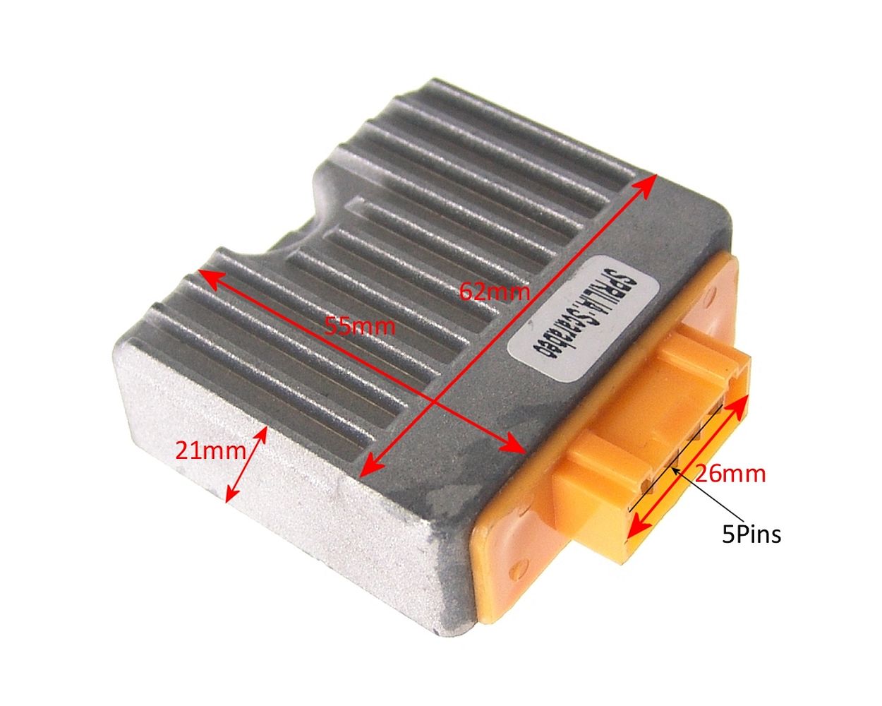 Spannungsregler / Gleichrichter 5-Pin 12V SCORPEX kompatibel für Piaggio Beverly 125 ZAPM281 – Bild 3