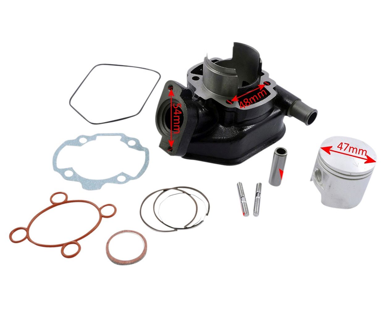 Zylinder 70ccm Sport 2-Takt Peugeot stehend LC Speedfight 1 / 2 Roller – Bild 2