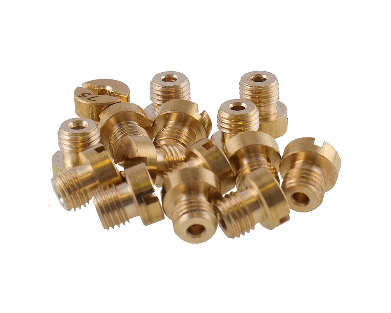Hauptdüsen Set 15 Stück 60-130 Dellorto 6mm für 12mm - 17,5mm Vergaser M6