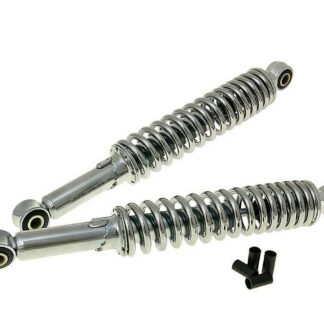 Stoßdämpfer Set 320mm chrom verstellbar Hercules Sachs Prima 50 2T AC Mofa
